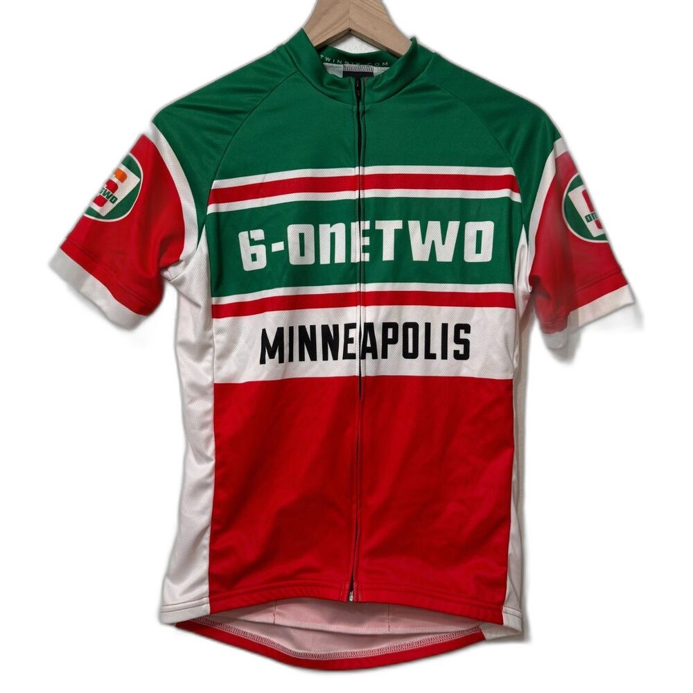 Twin Six Cycling Jersey Men's Minneapolis Summer Aero Retro Style Club Medium - Picture 2 of 7